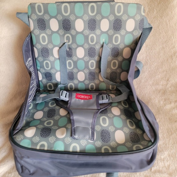 Nūby Portable Easy Go Baby Toddler Booster Seat Nylon Carry Zippered Bag✨️9M+ - Picture 1 of 15